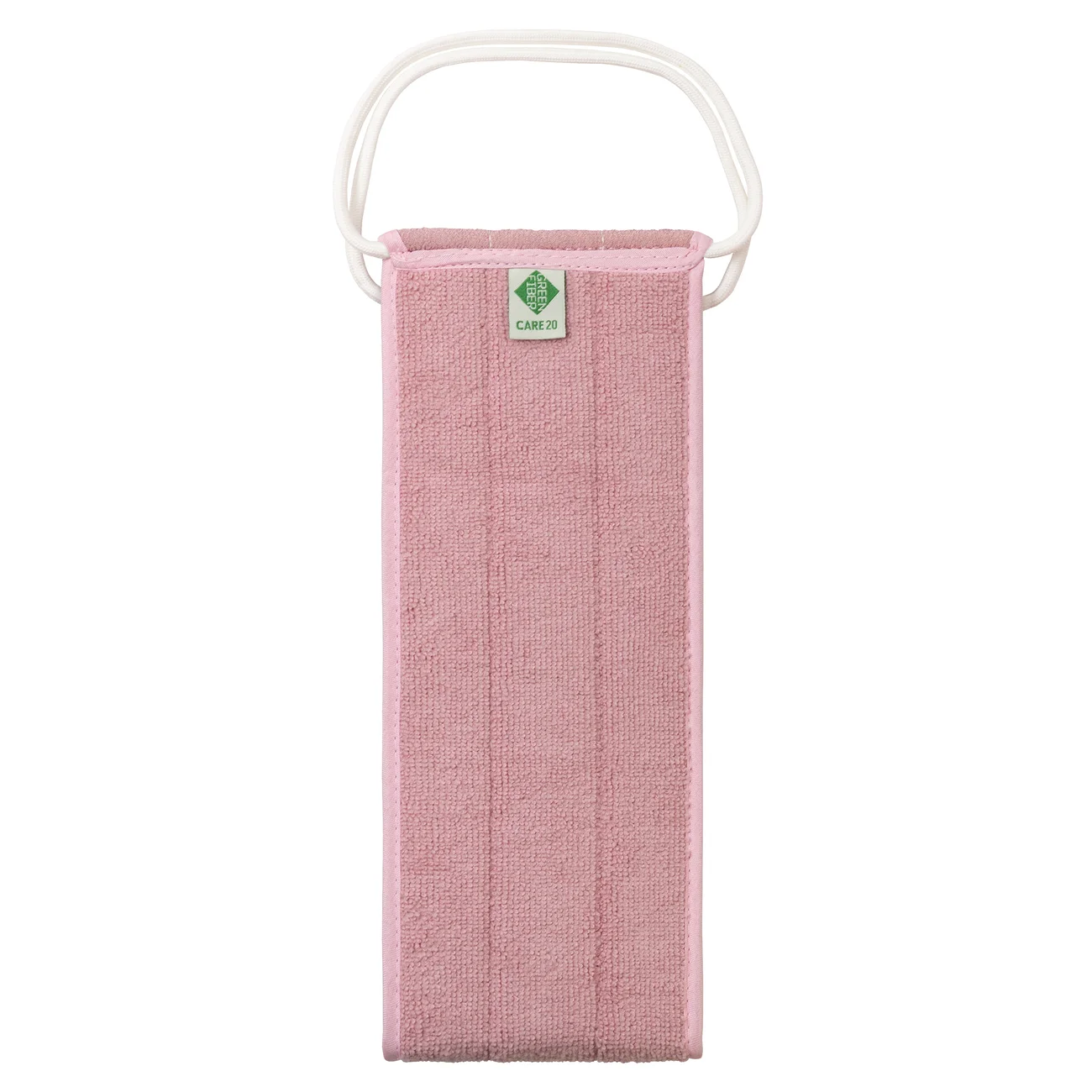 Long washcloth scrub Green Fiber CARE 20, pink