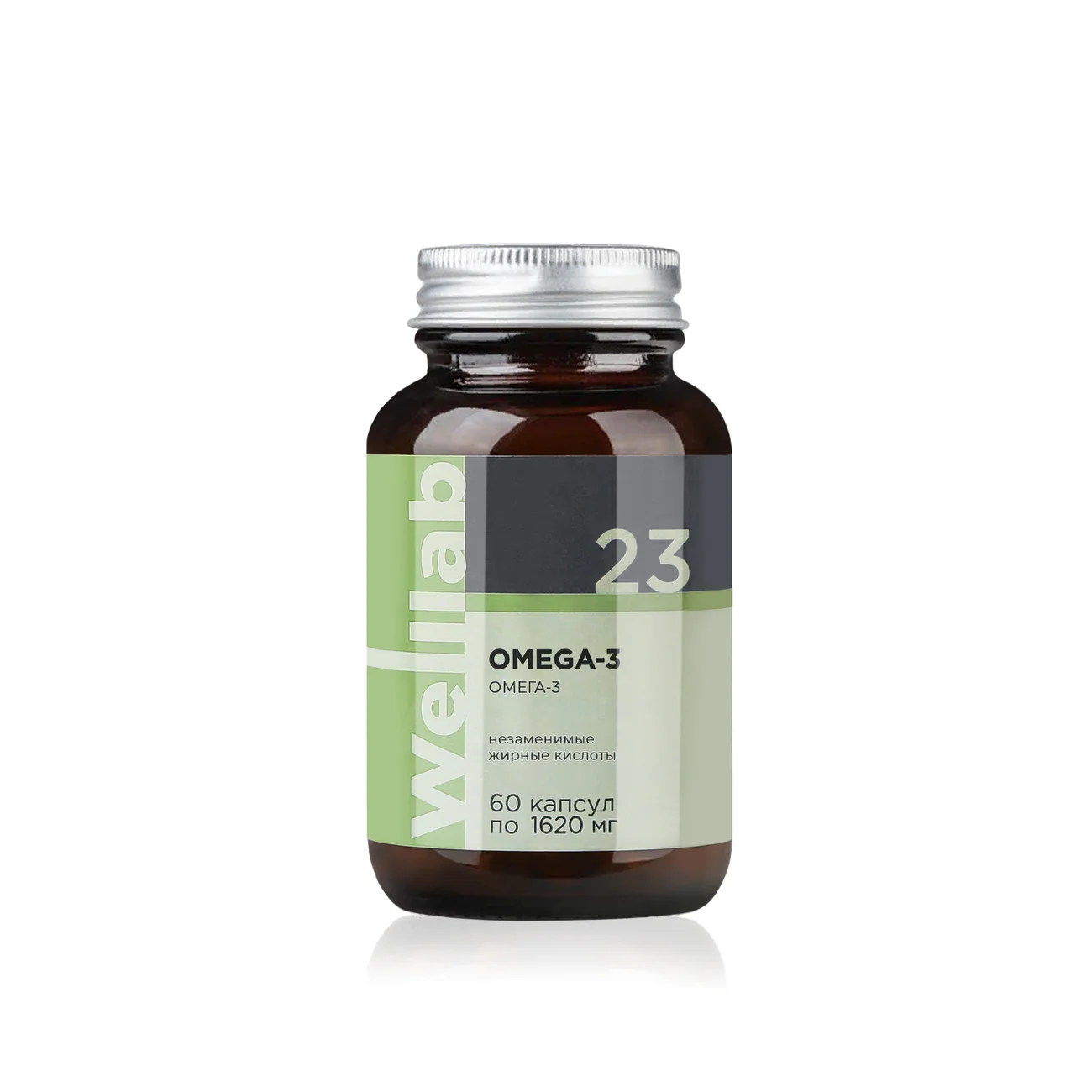Dietary supplements with omega-3 in high concentration Welllab OMEGA-3, 60 capsules