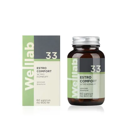 Nutritional supplements to support women's health Welllab ESTRO COMFORT, 60 capsules