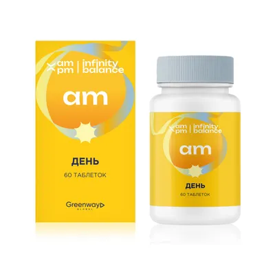 Dietary supplement AM / PM Infinity balance "day", 60 tablets