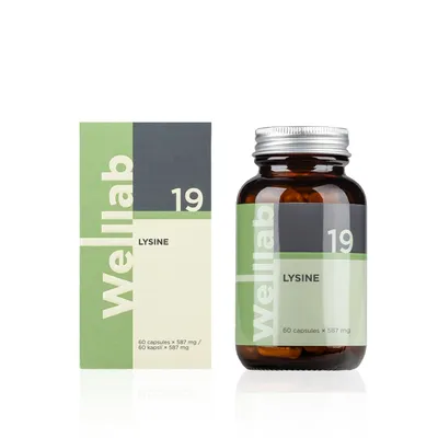 Integratore alimentare con lisina Welllab LYSINE, 60 capsule