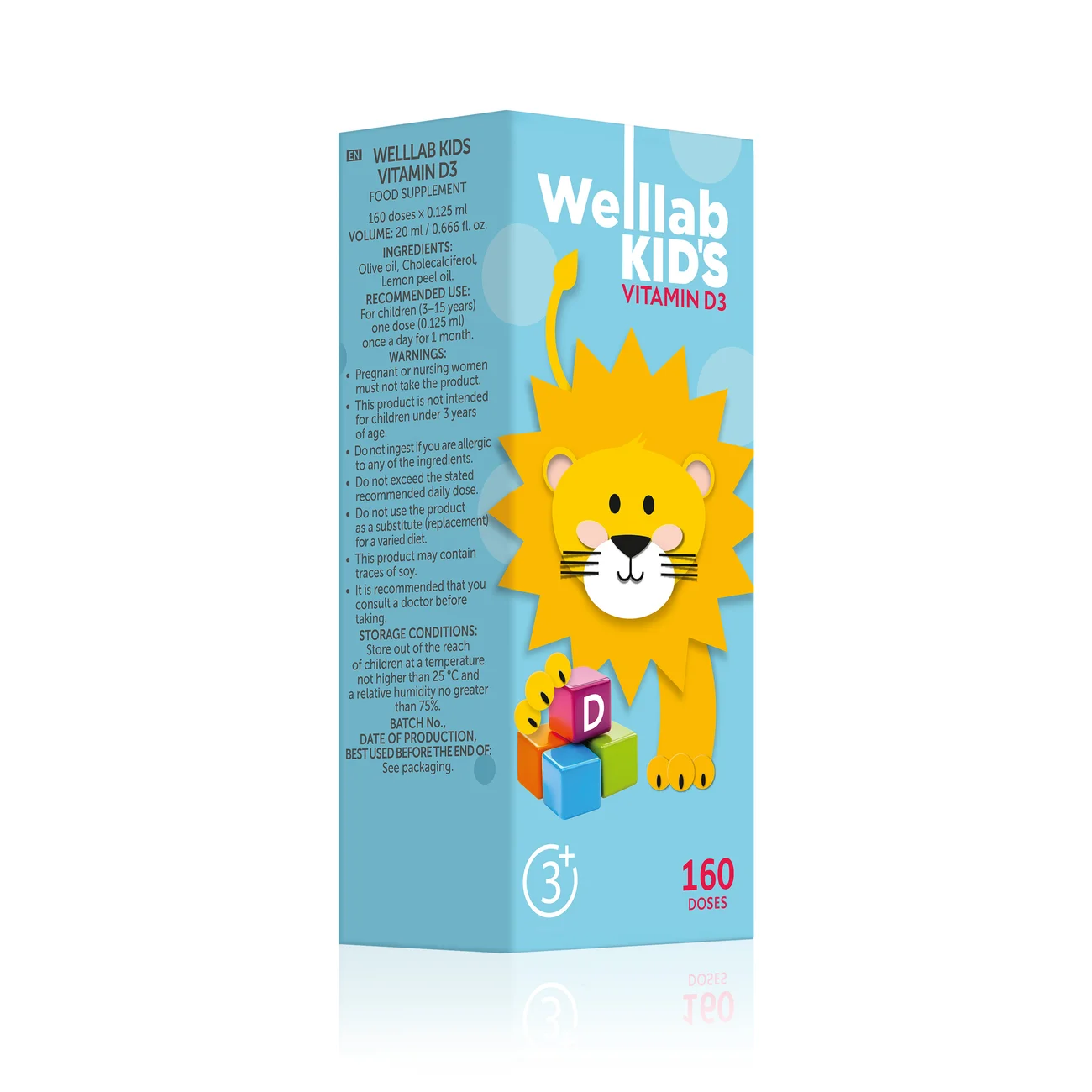 WELLLAB KIDS VITAMIN D3 Spray, 20 ml