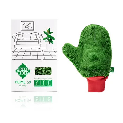 Green Fiber HOME S9 Twist mitten, green