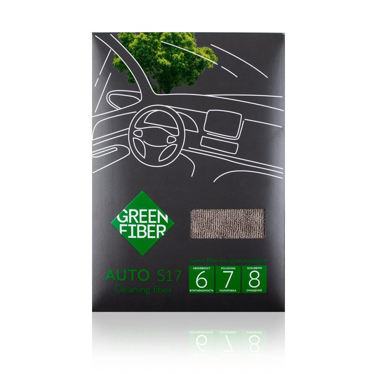 AUTO S17 Cleaning fiber, grey