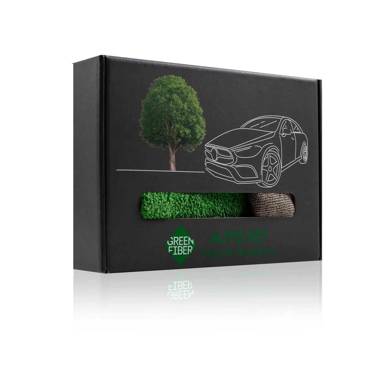 AUTO SET GlassAuto Set مجموعة العناية بالزجاج والمصابيح الأمامية