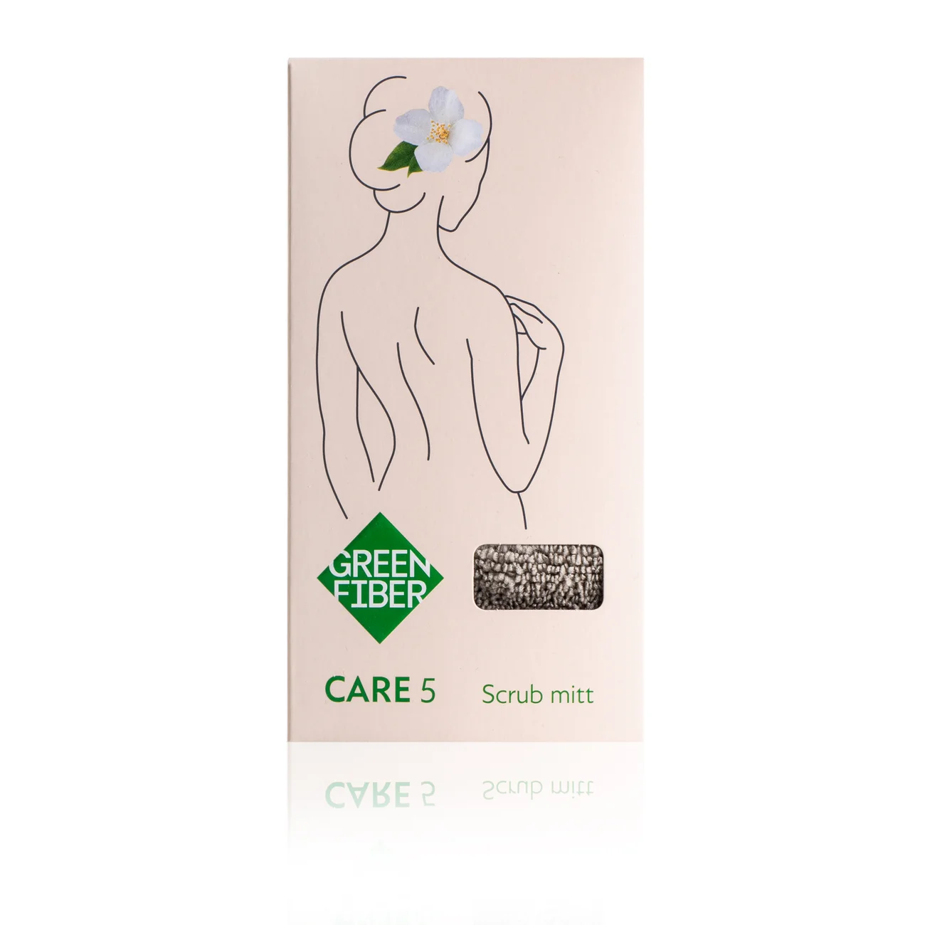 CARE 5 Scrubbing mitten for the shower, grey