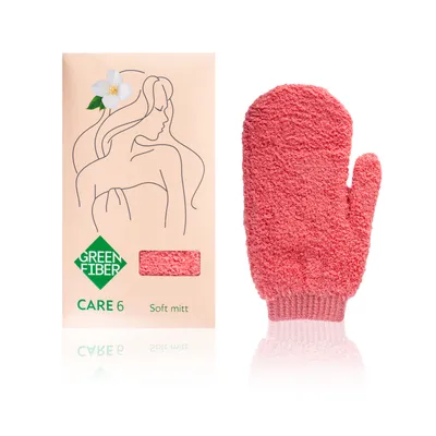 CARE 6 Soft mitten, coral