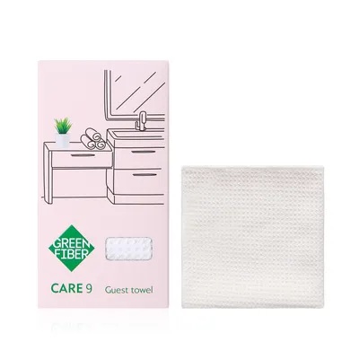 Green Fiber CARE 9 Guest towel waffle, milky