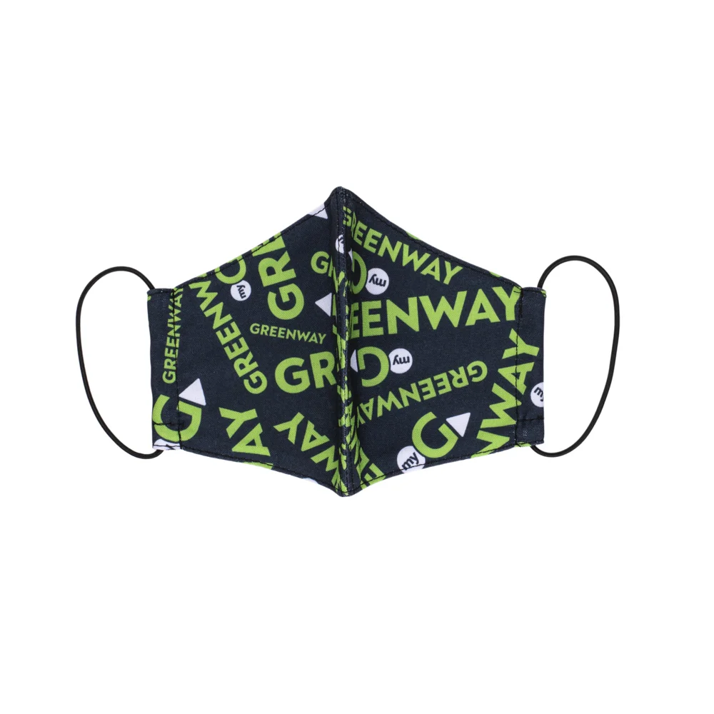 Reusable Cloth Face Mask, "Greenway" Logo, size L