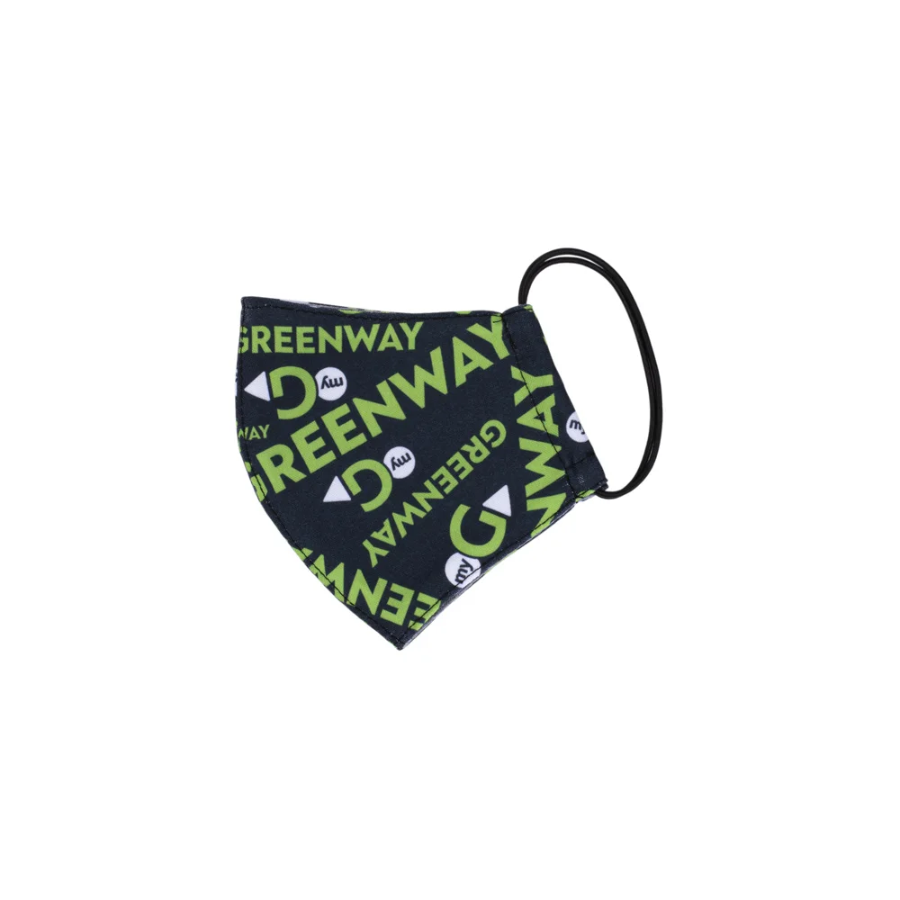 Reusable Cloth Face Mask, "Greenway" Logo, size L