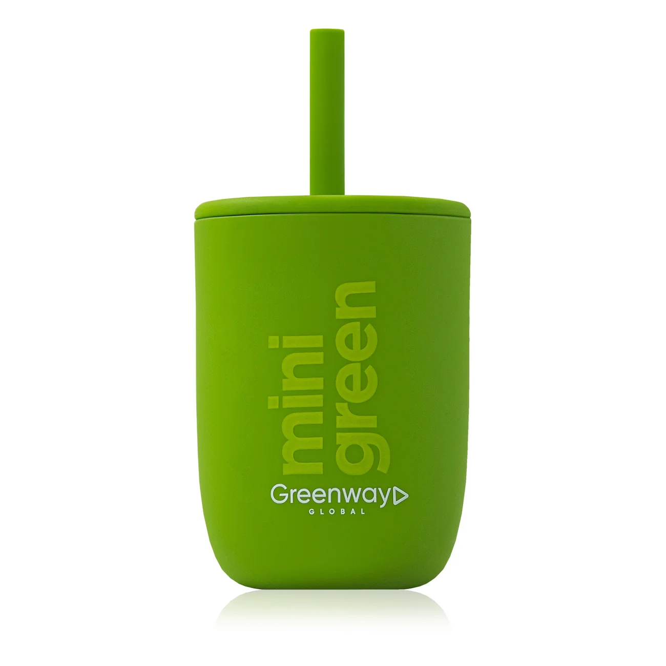 Mini Green Kids Tumbler with Straw, 300 ml