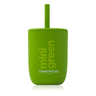 Mini Green Kids Tumbler with Straw, 300 ml