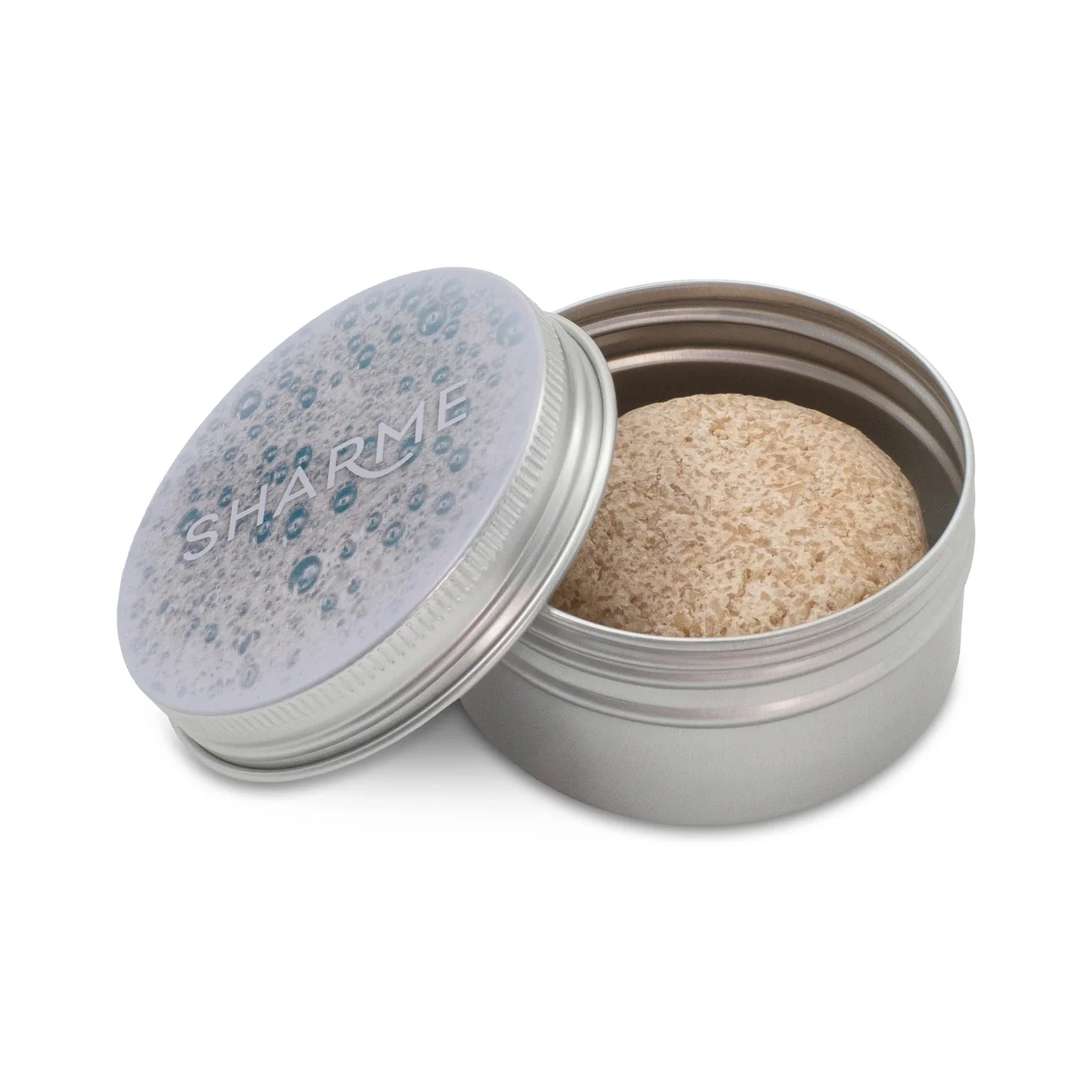 SHARME container for solid shampoo, silver