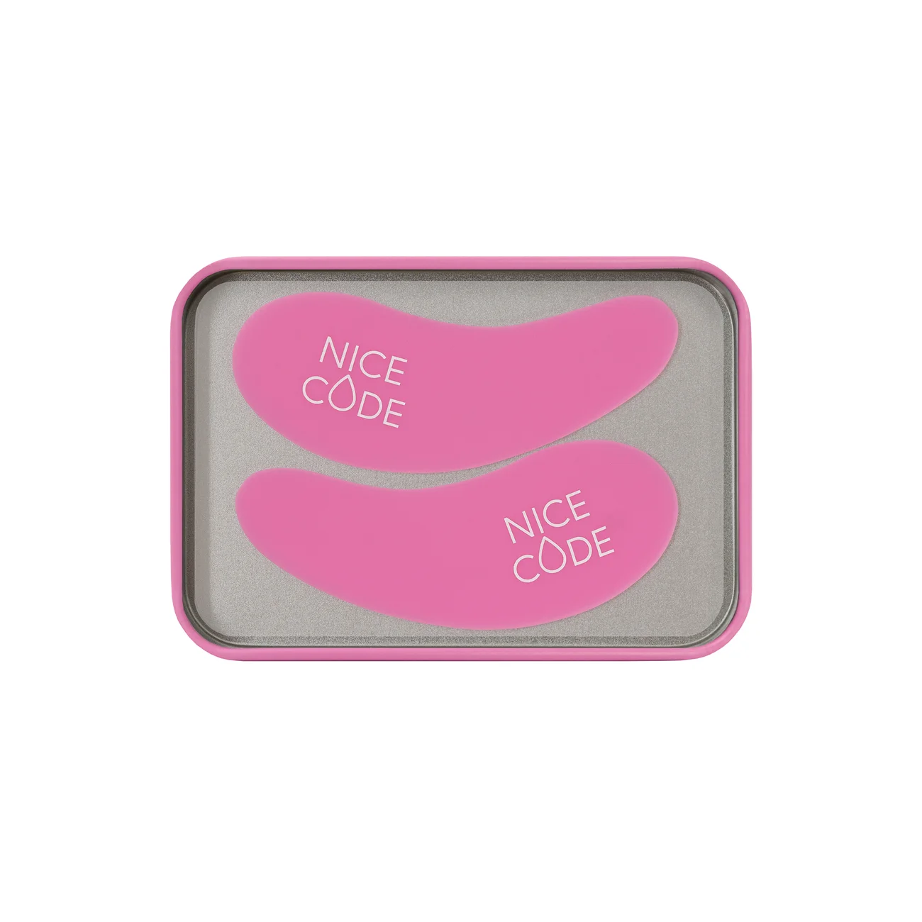 Reusable eye patches Nice Code, pink, in a case, 2 pcs.