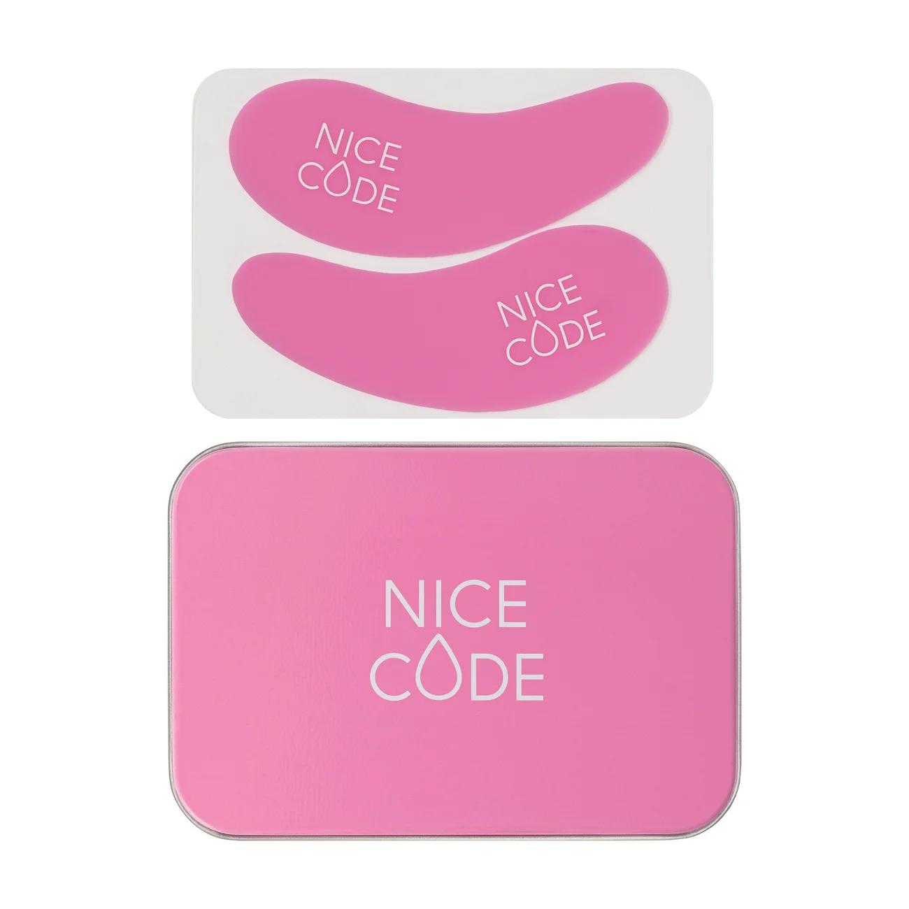 Reusable eye patches Nice Code, pink, in a case, 2 pcs.