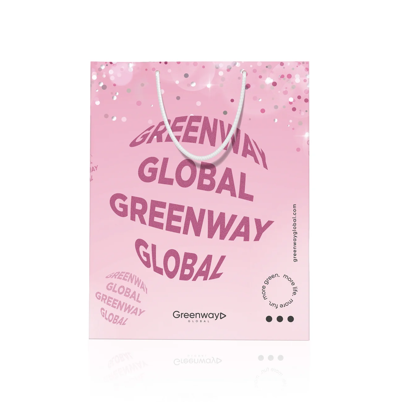 Gift bag large, pink, 37 x 31 x 18 cm