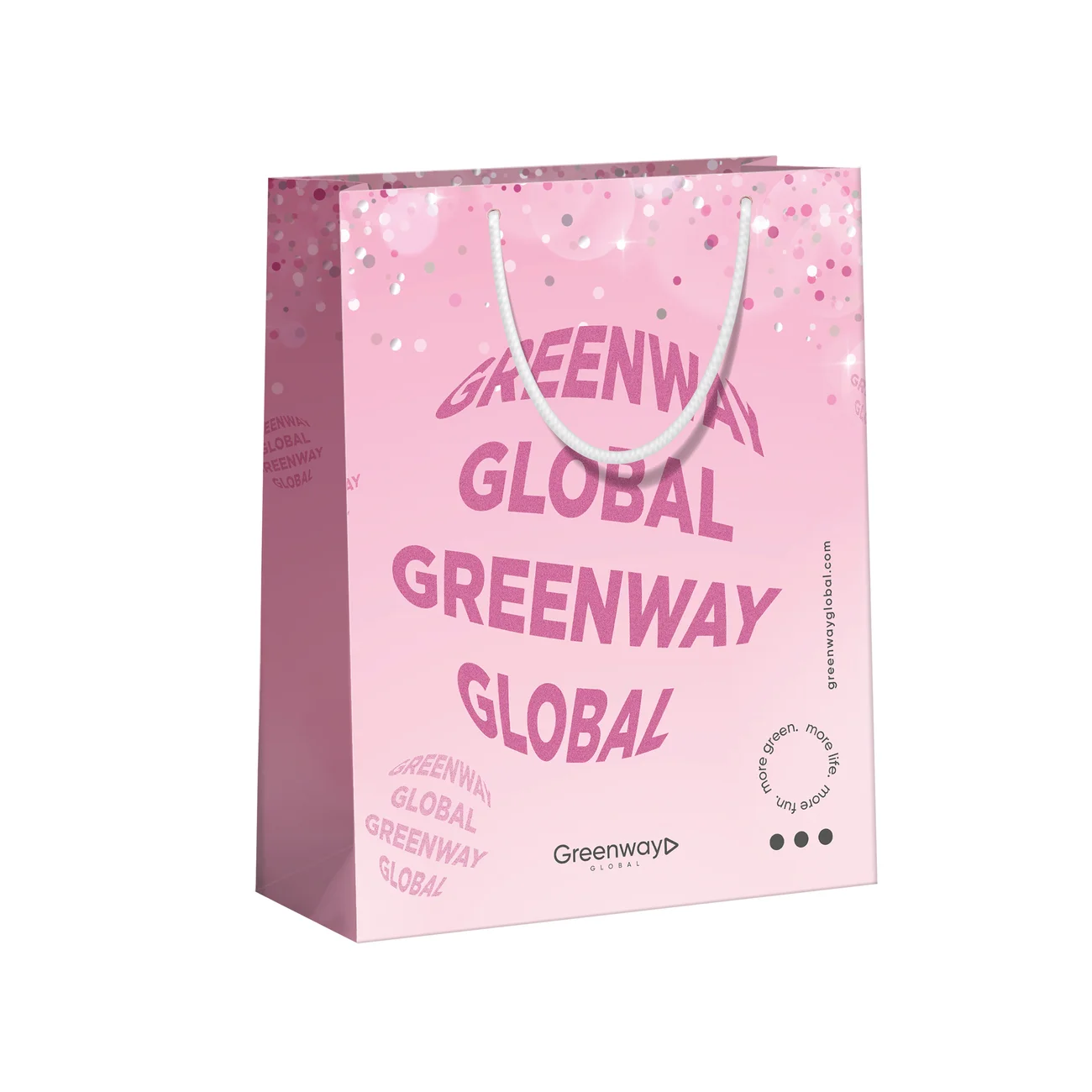 Gift bag large, pink, 37 x 31 x 18 cm