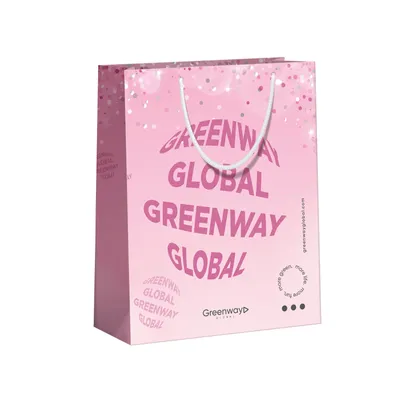 Gift bag large, pink, 37 x 31 x 18 cm