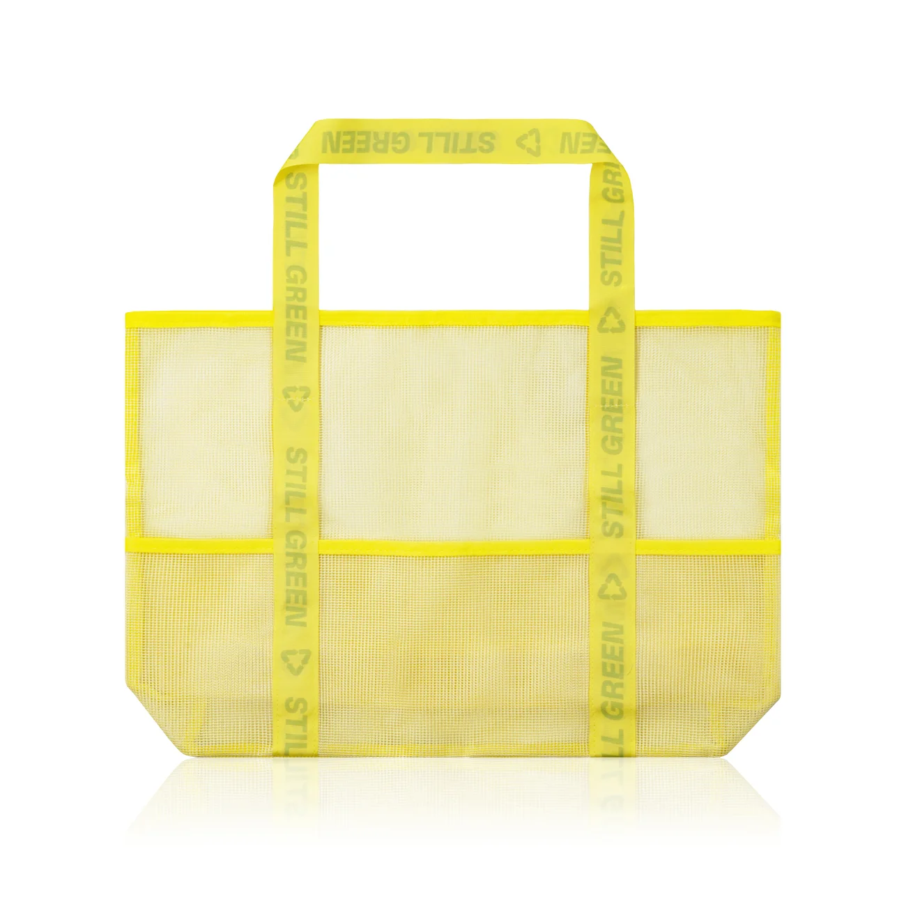 Greenway Global beach bag made of recycled plastic, lemon