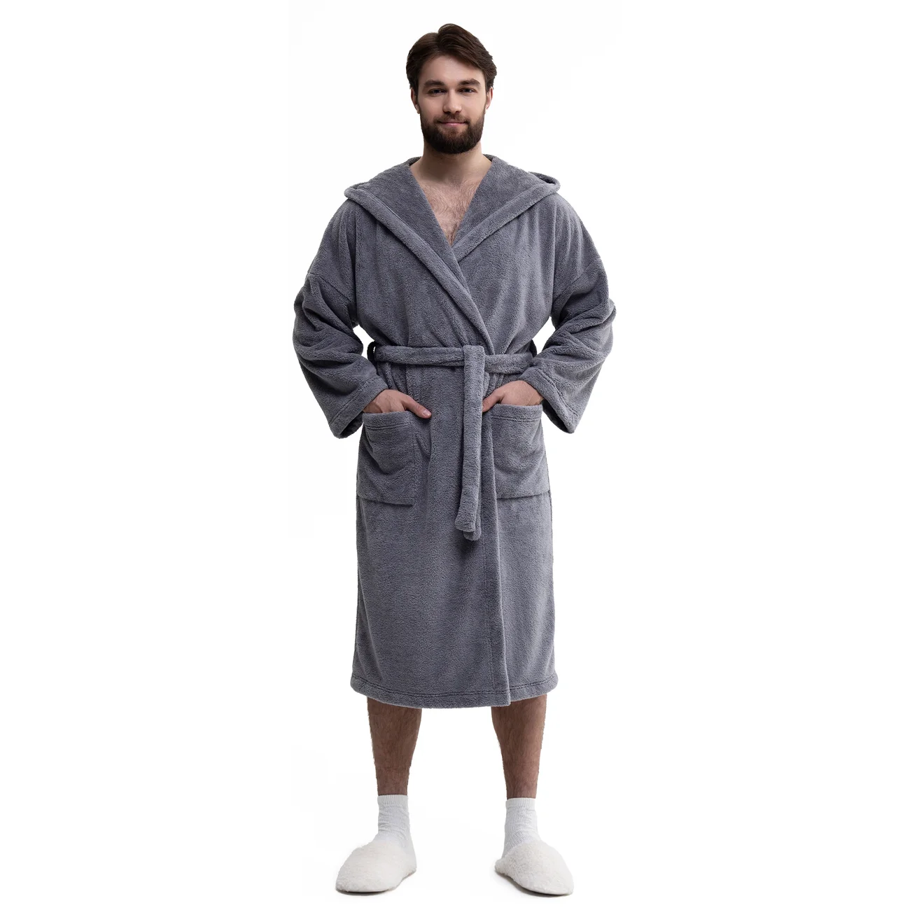 Greenway Global Home Bathrobe, Grey