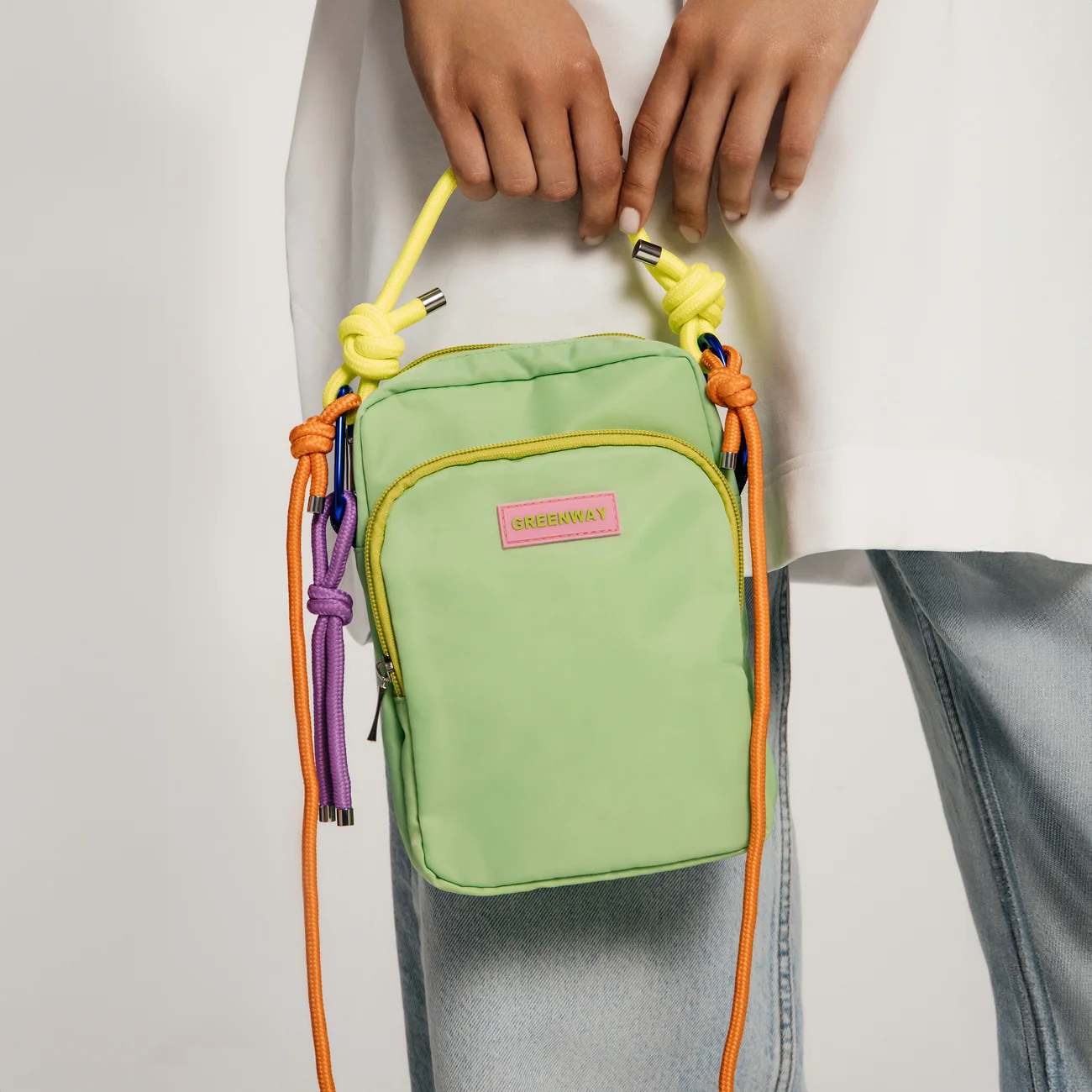 GREENWAY phone bag, green